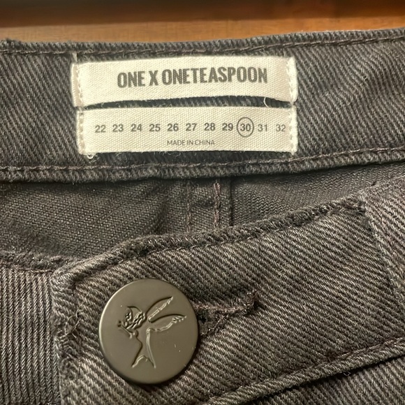 One x oneteaspoon high waisted freebird ankle zip distressed - Picture 4 of 6